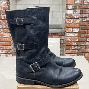 excellent FRYE jayden moto buckle boots 11